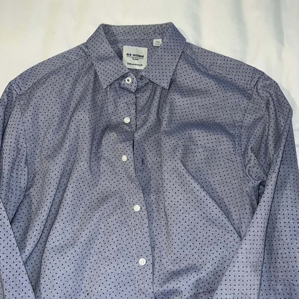 Men’s Ben Sherman Tailored Skinny Fit long sleeve dress shirt 16 - 34/35